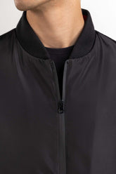 Black Bomber Jacket JKT-WOV22-013